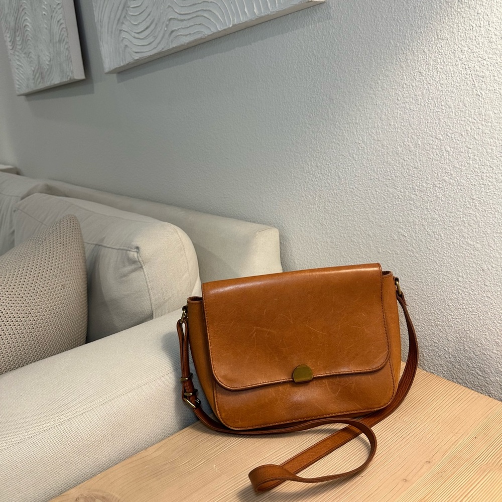 Madewell Abroad Crossbody 100% Cow Leather Bag